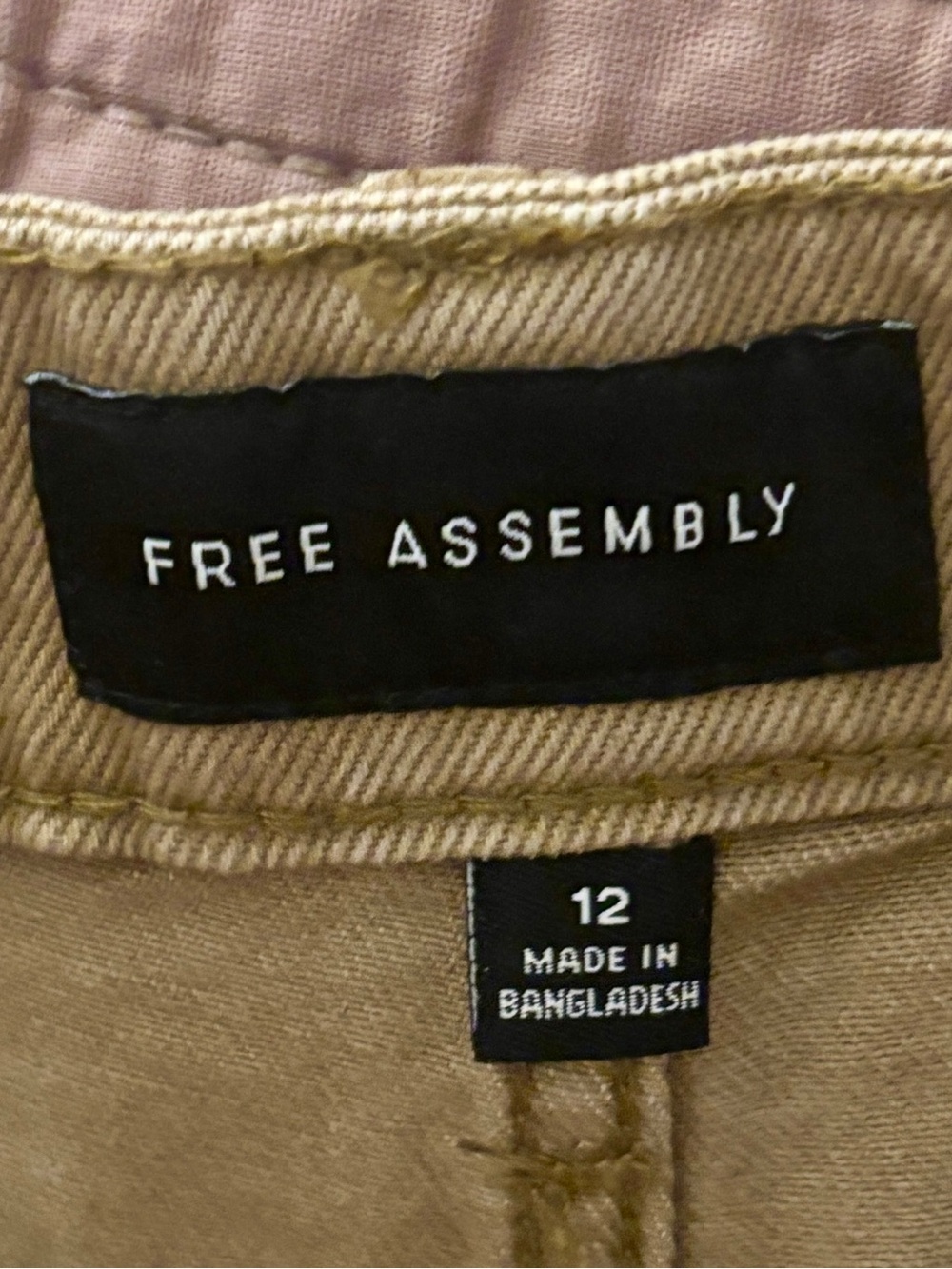 Wide Leg Utility Pants in Khaki - Women - Picture 5 of 6